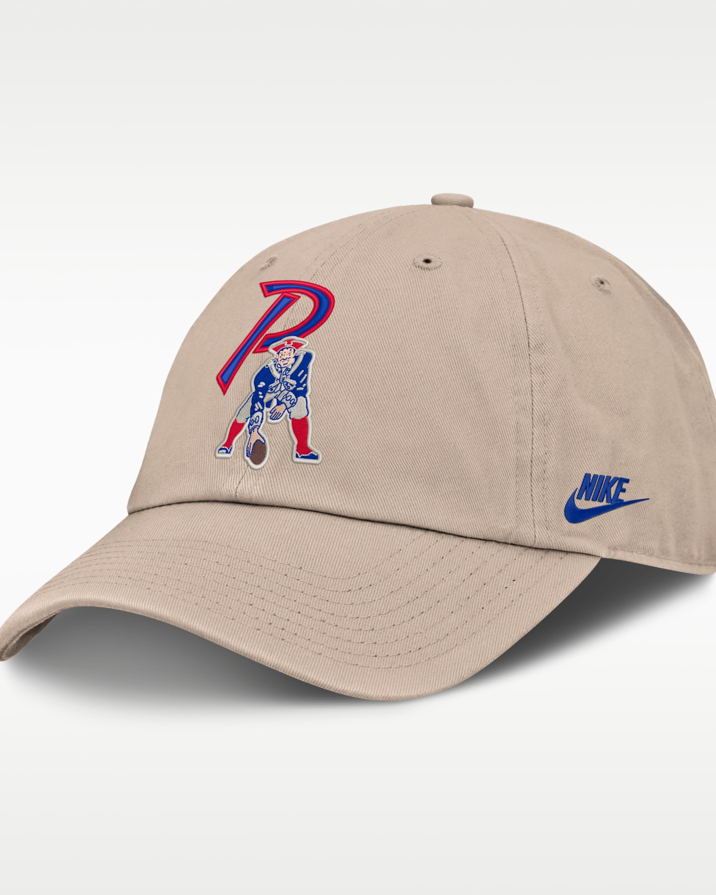 Мужская кепка Nike NFL New England Patriots Rewind Club, цвет: Песочный — фото 3