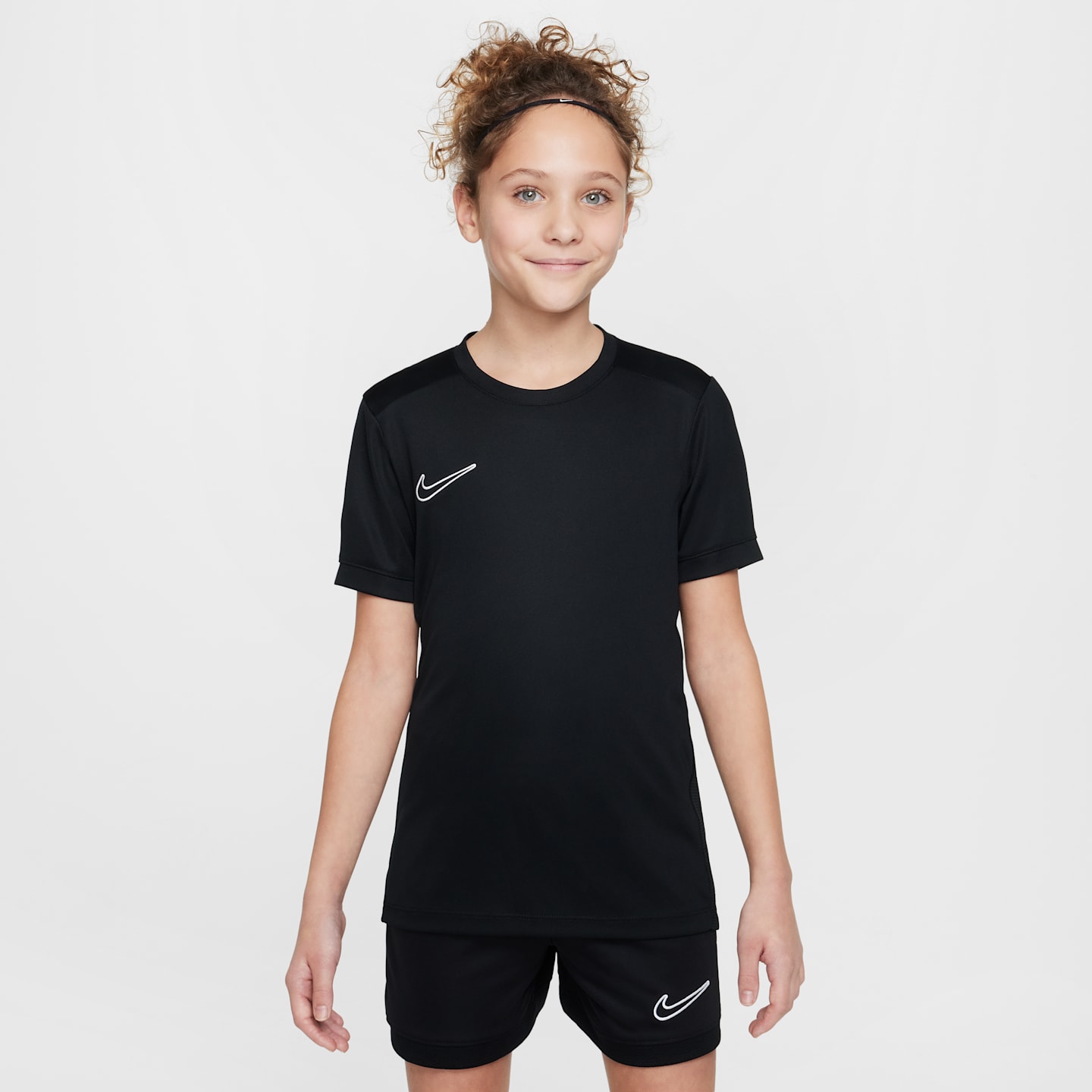 Детский топ Nike Academy Dri-FIT Soccer Top, цвет: Чёрный / Белый — фото 1