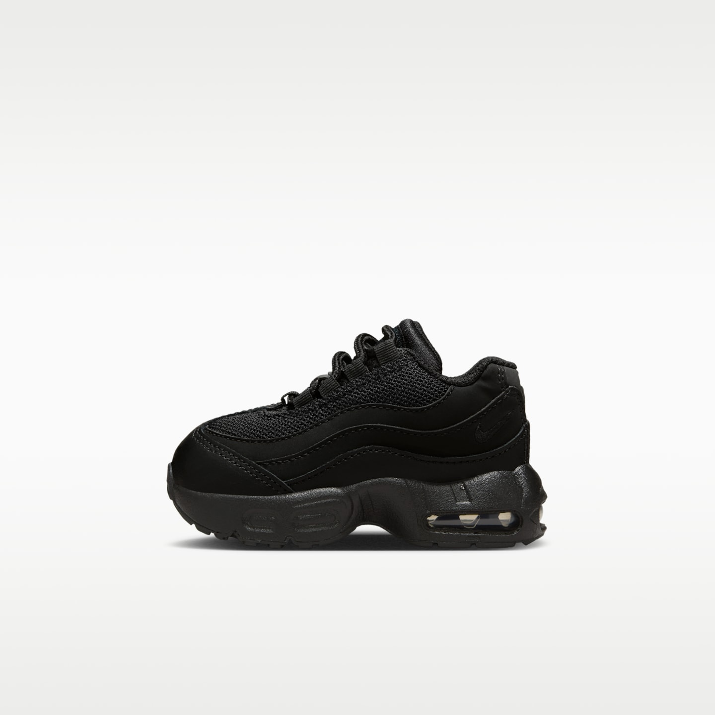 Детские кроссовки Nike Air Max 95 Recraft Baby/Toddler, цвет: Чёрный / Антрацитовый — фото 1