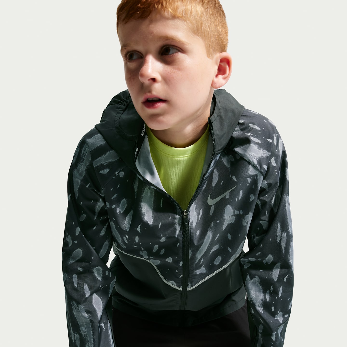 Детская куртка Nike Miler Repel с УФ-защитой, цвет: Чёрный — фото 3