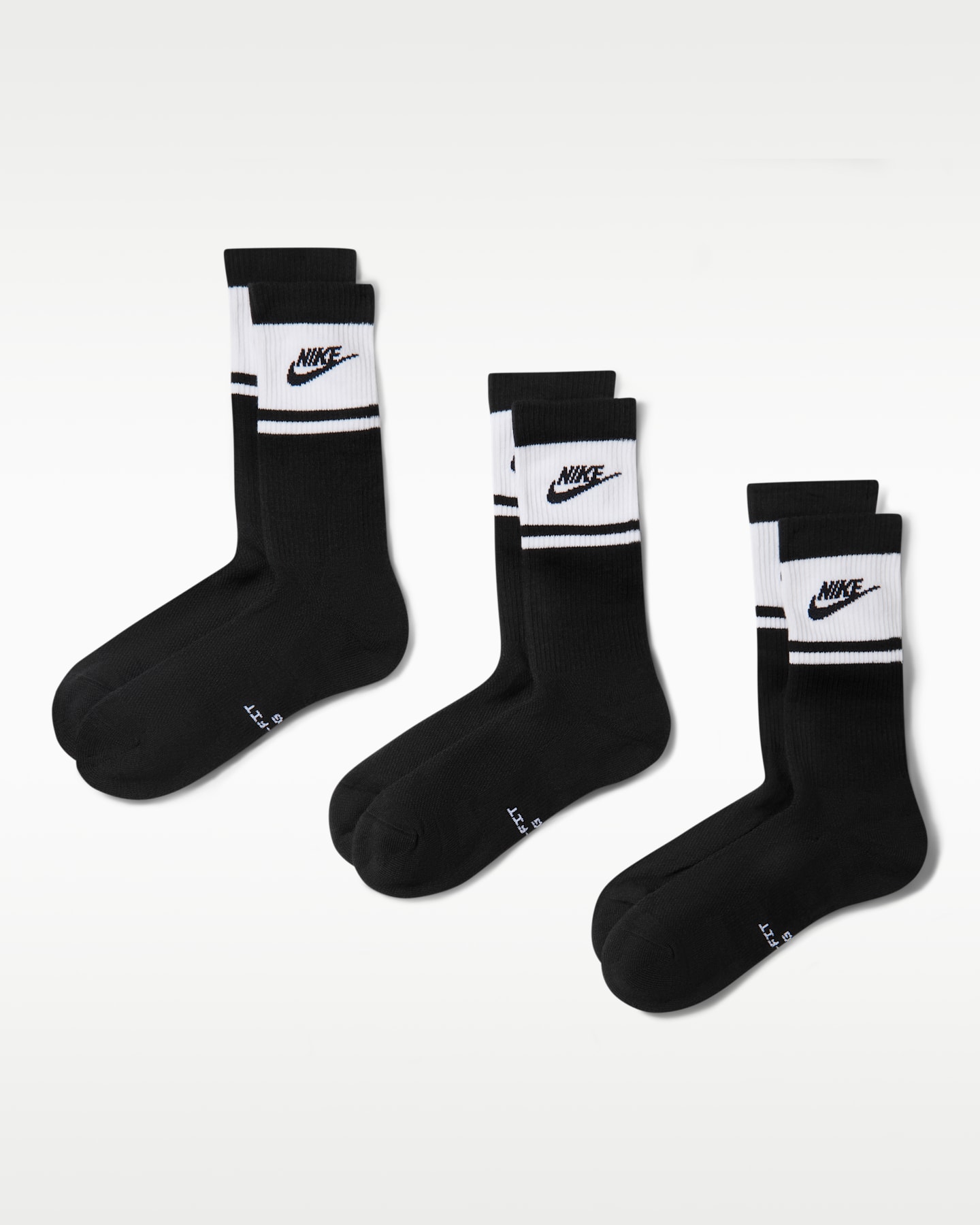 Носки Everyday Elevated для мужчин, средней высоты, 3 шт. — Nike, цвет: Чёрный — фото 7