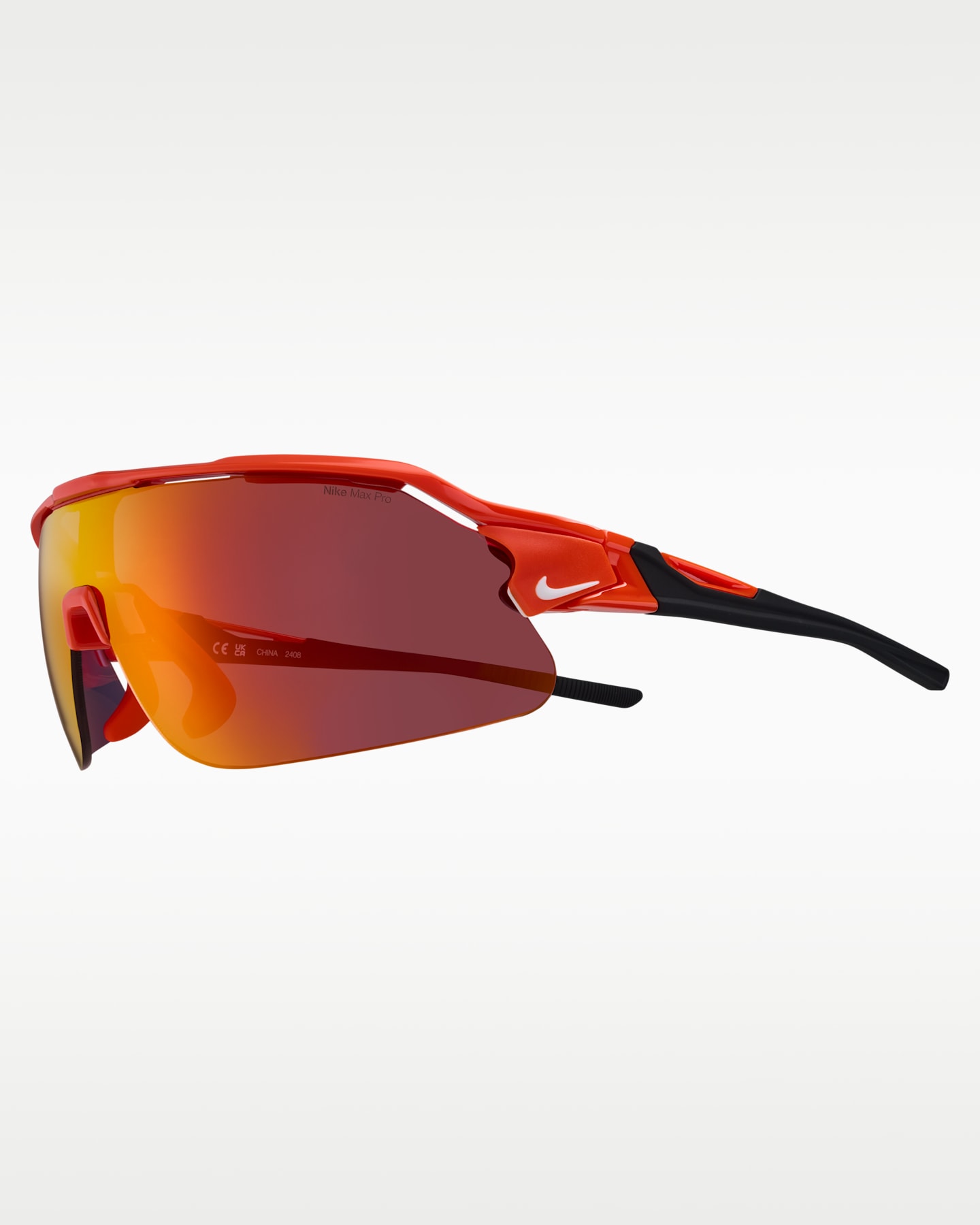 Очки Nike Flyfree Shield Engineered Road Tint, цвет: Оранжевый — фото 6
