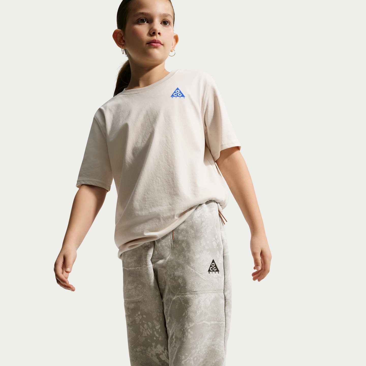 Детские брюки Nike ACG Printed Element Fleece, цвет: Серый — фото 4