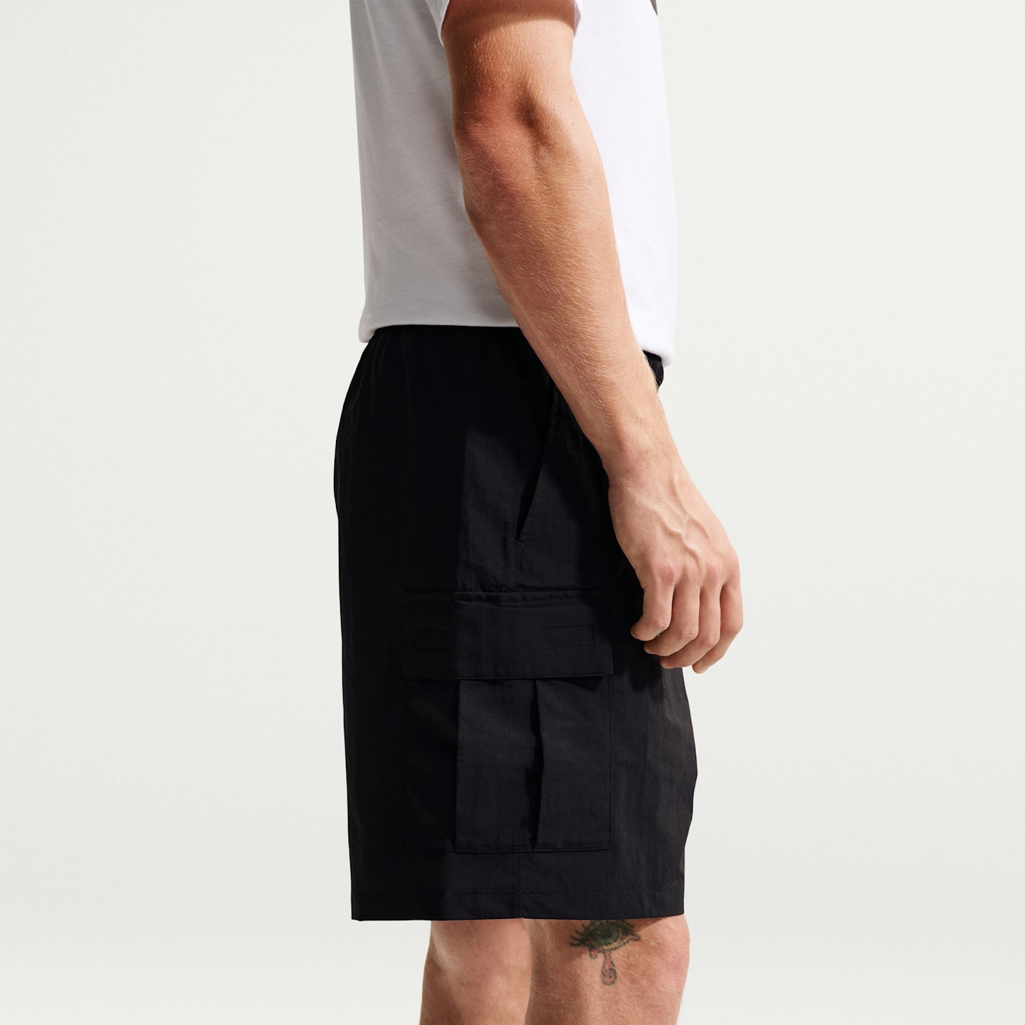 Мужские шорты Nike Sportswear Club Utility, цвет: Чёрный / Белый — фото 3