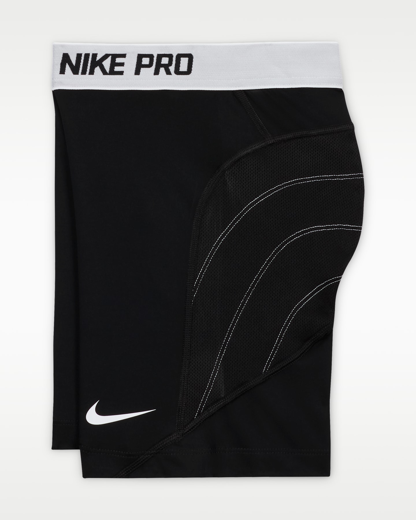 Женские софтбольные шорты Nike Pro для скольжения, цвет: Чёрный — фото 3