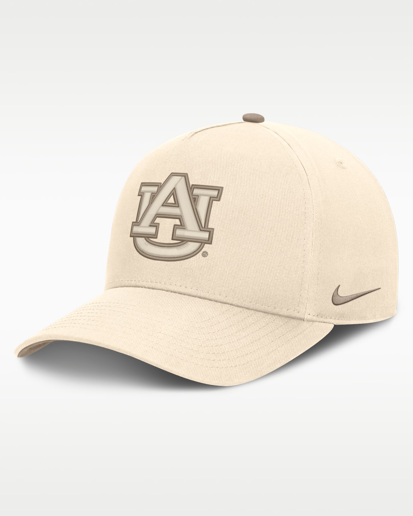 Мужская регулируемая бейсболка Nike Auburn Rise Dri-FIT College, цвет: Натуральный / Хаки — фото 3