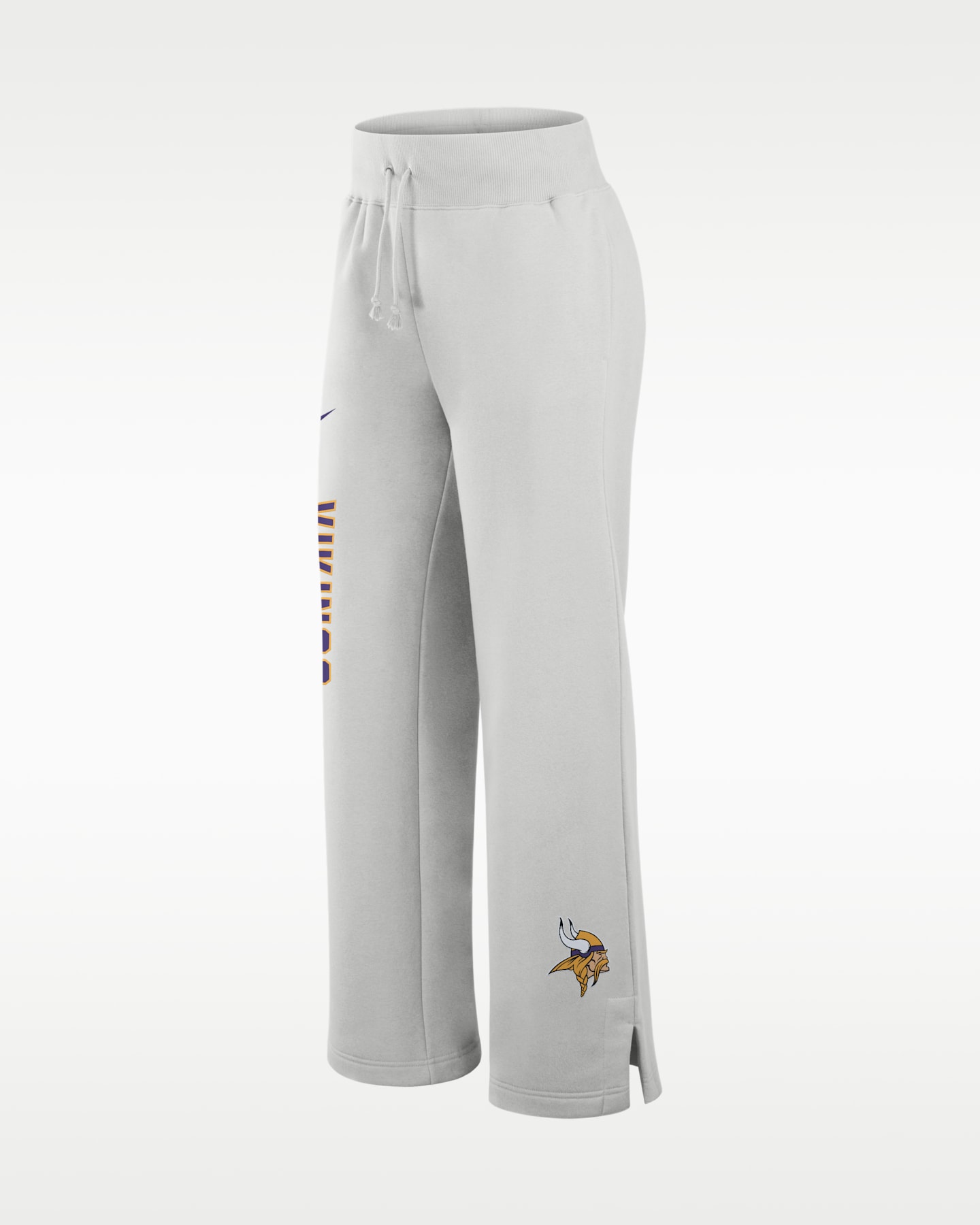 Женские широкие спортивные брюки Nike NFL Minnesota Vikings Primetime Phoenix, цвет: Серый — фото 3