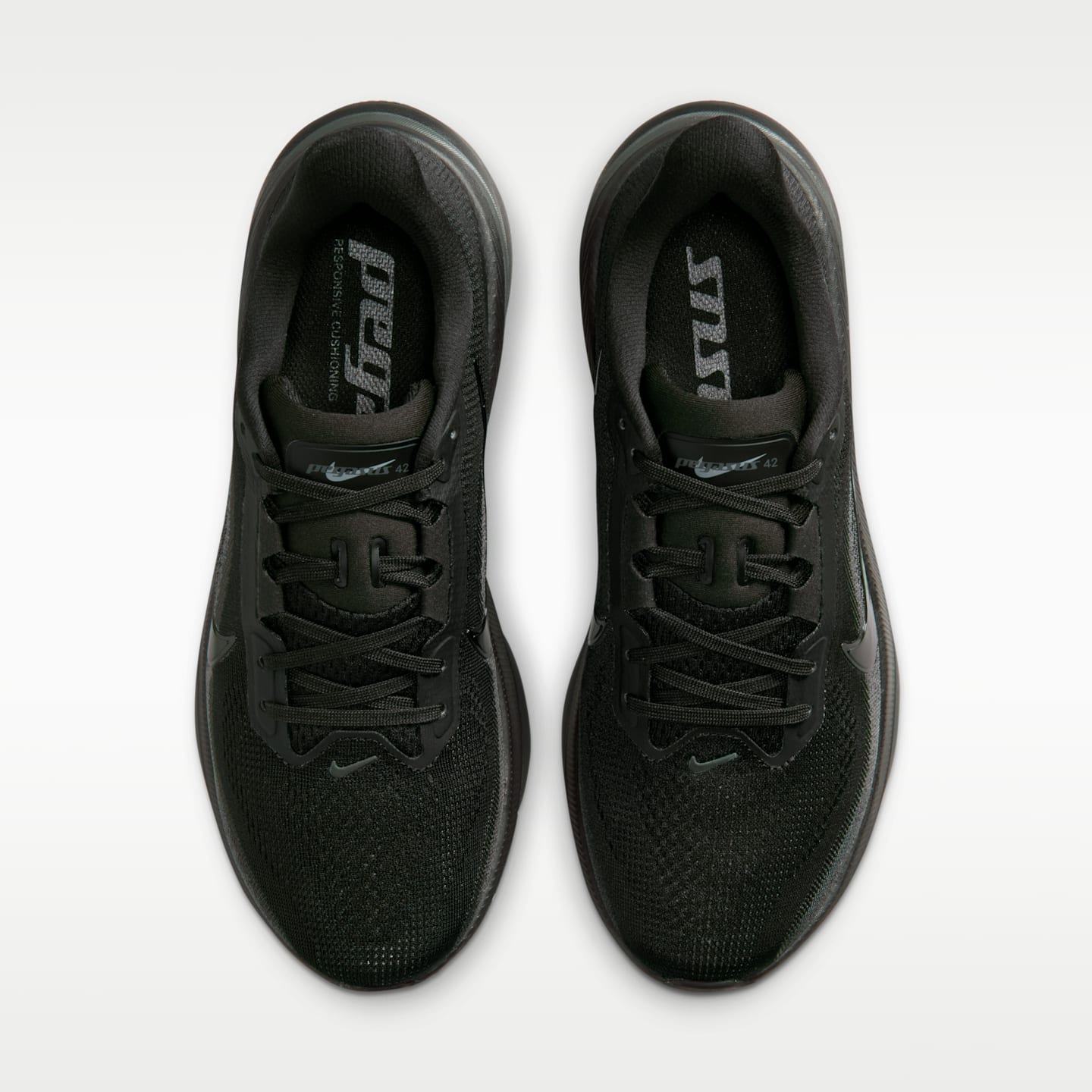 Женские кроссовки Nike Pegasus 42 Road Running Shoes (Wide), цвет: Чёрный / Антрацитовый — фото 4