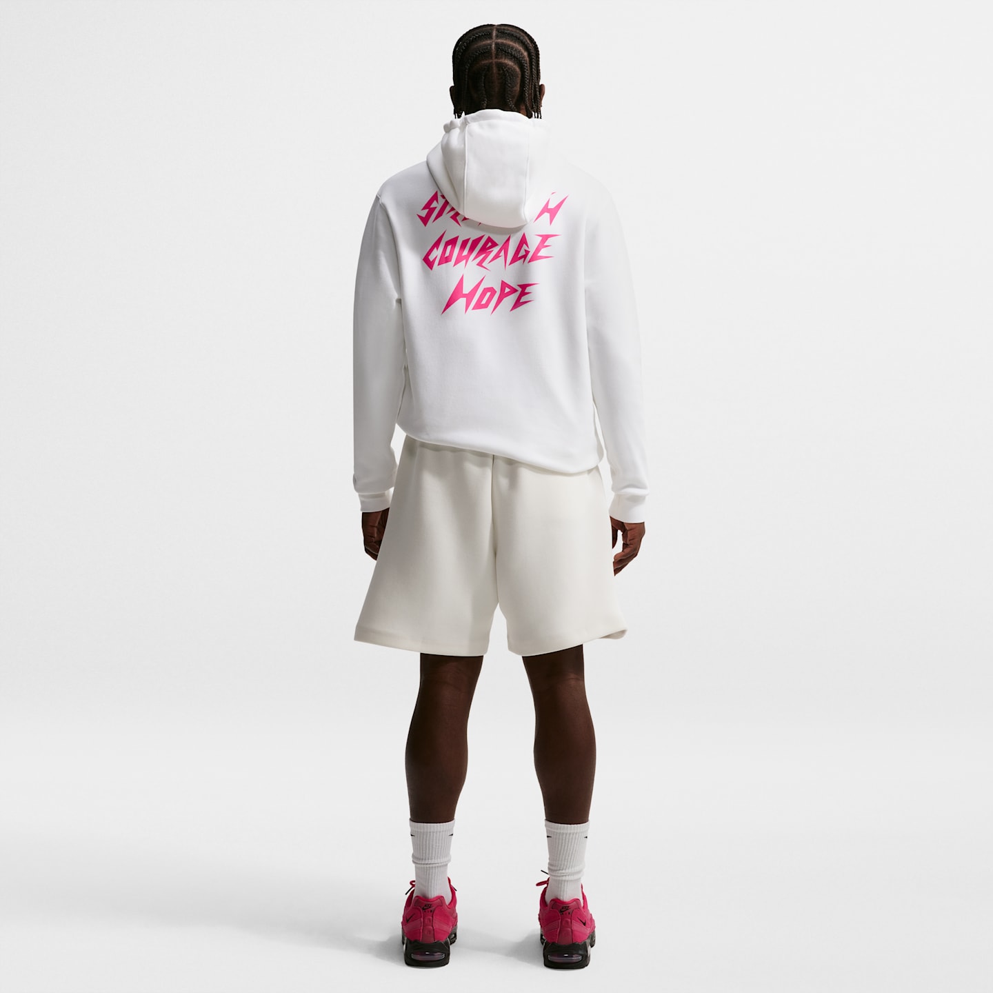 Мужское худи Nike "Play4Kay" Collection Club Fleece, цвет: Белый — фото 5