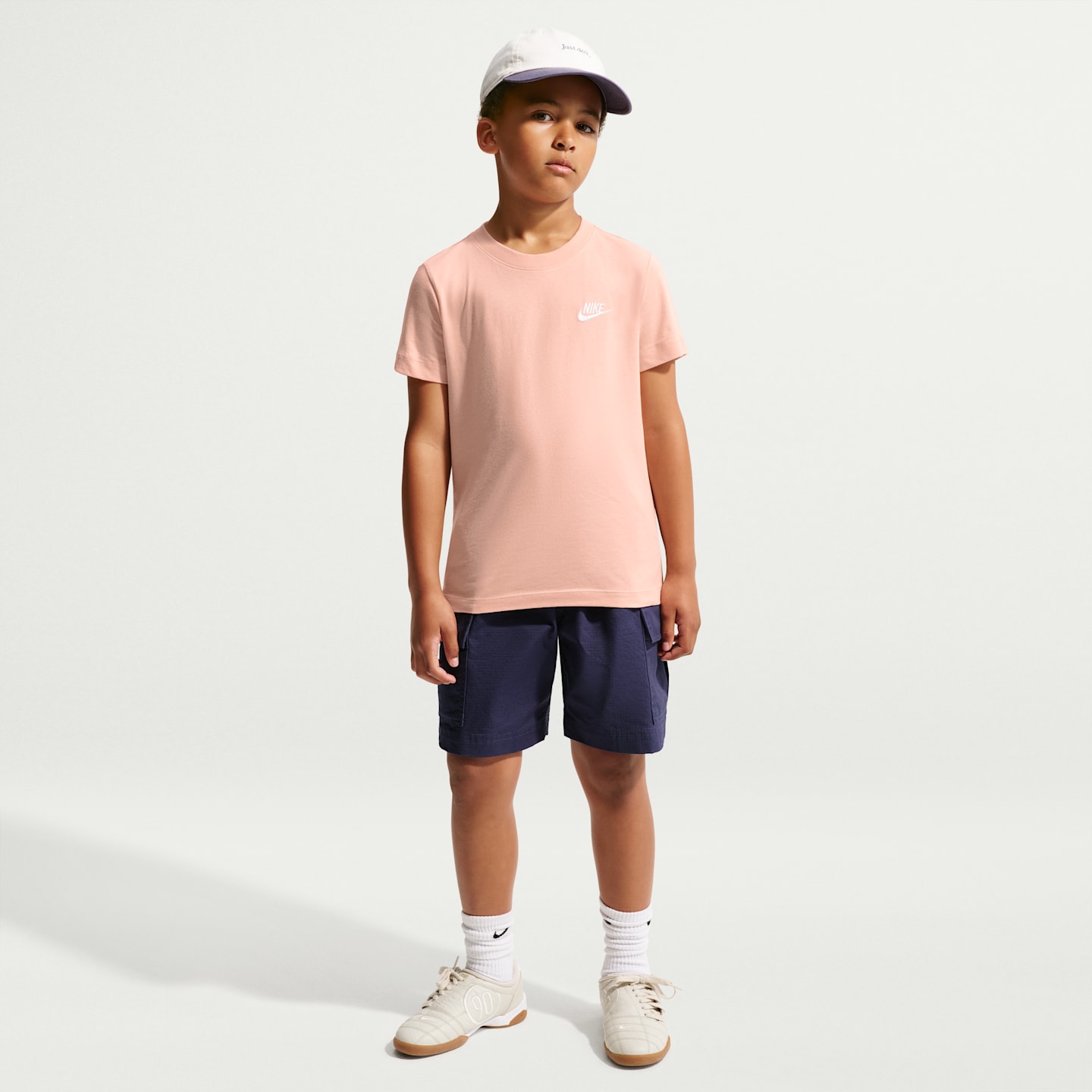 Детская футболка Nike Sportswear, цвет: Оранжевый / Белый — фото 7