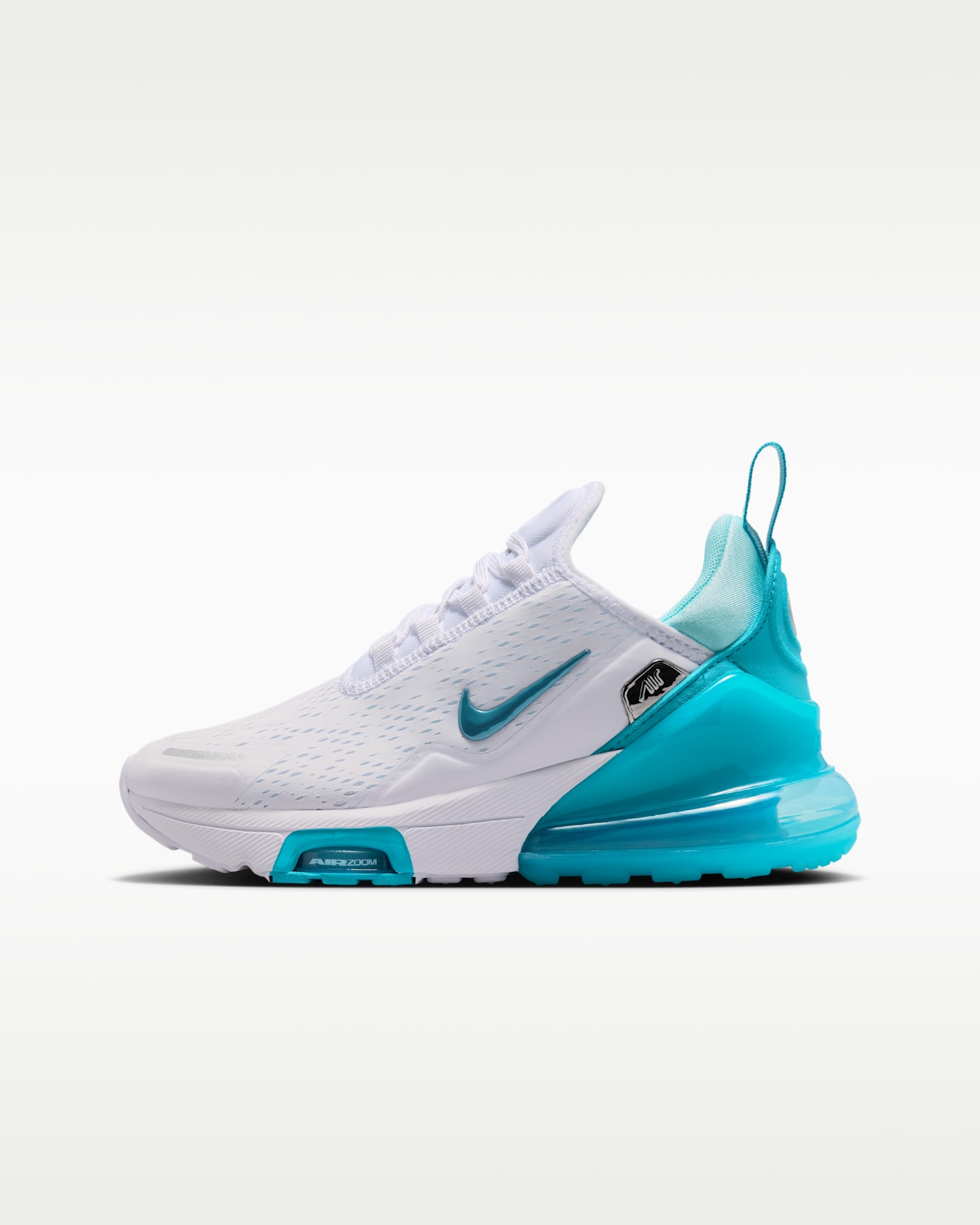 Детские кроссовки Nike Air Max 270 Premium, цвет: Белый / Бирюзовый — фото 9