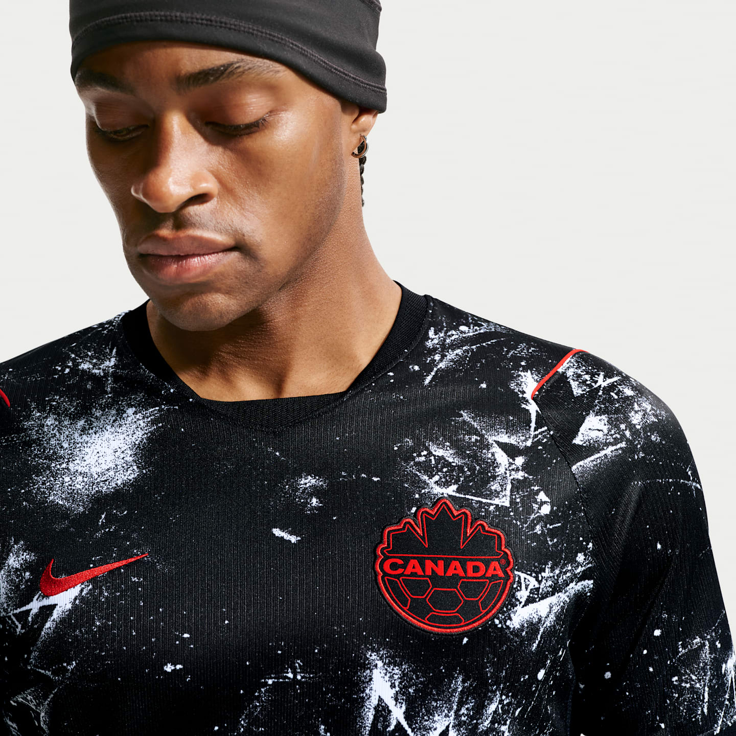 Мужской топ Nike Canada Stadium Home Dri-FIT Soccer Jersey, цвет: Чёрный — фото 3