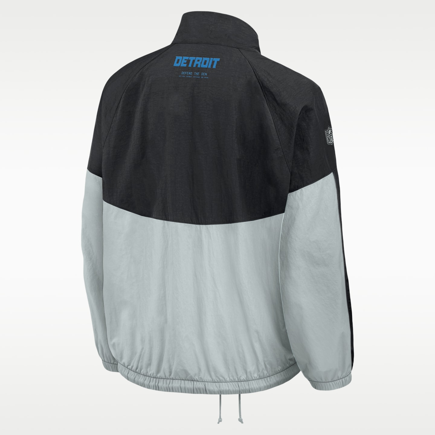 Женская куртка Nike Detroit Lions Rivalries Collection NFL Oversized Full-Zip, цвет: Чёрный — фото 2