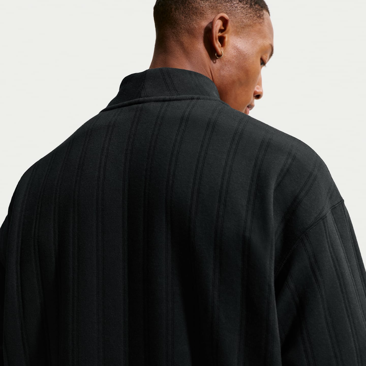 Мужской топ для гольфа Nike Fairway Fresh Therma-FIT оверсайз на молнии 1/2, цвет: Чёрный — фото 2
