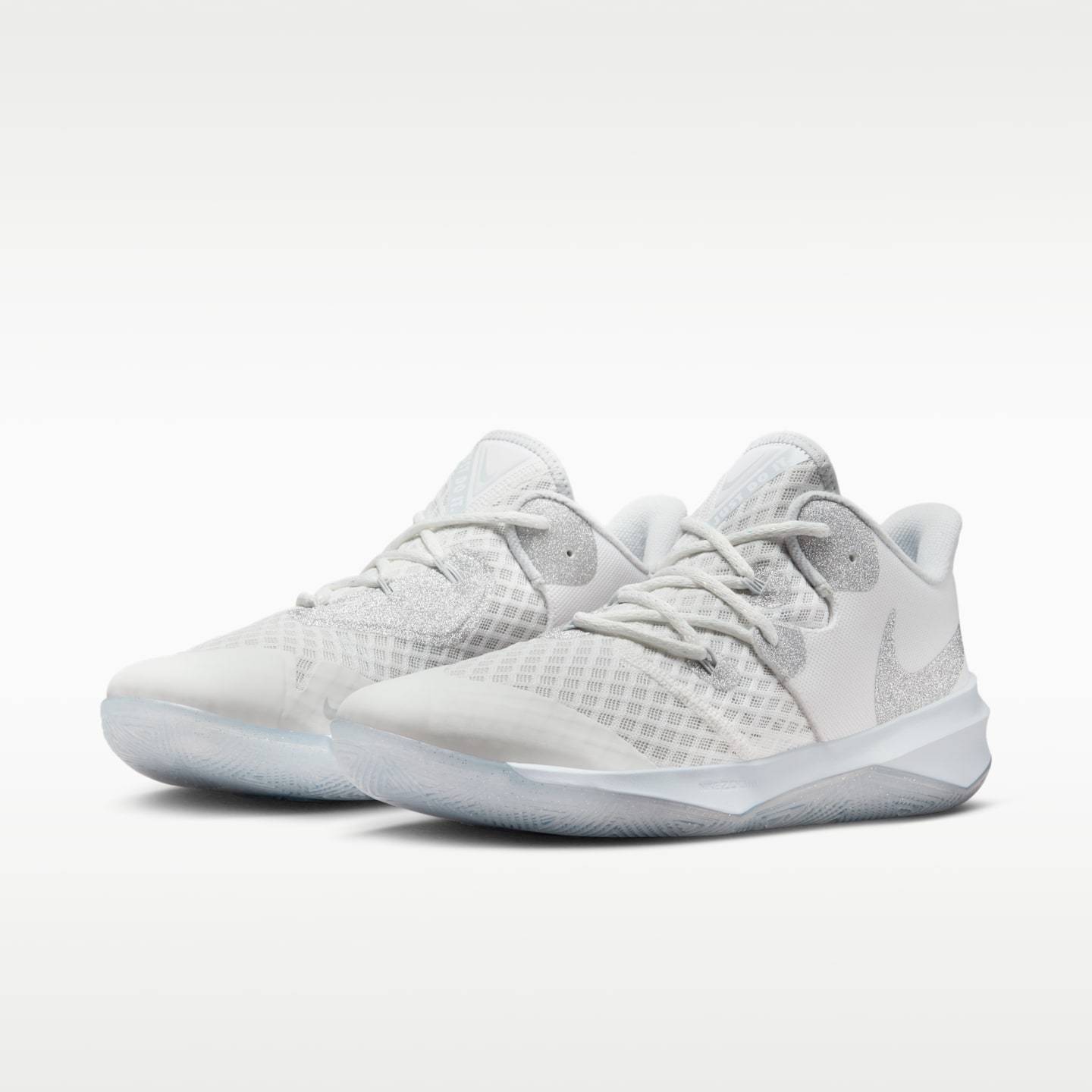 Волейбольные кроссовки Nike Zoom Hyperspeed Court SE, цвет: Снежный белый / Платиновый — фото 5