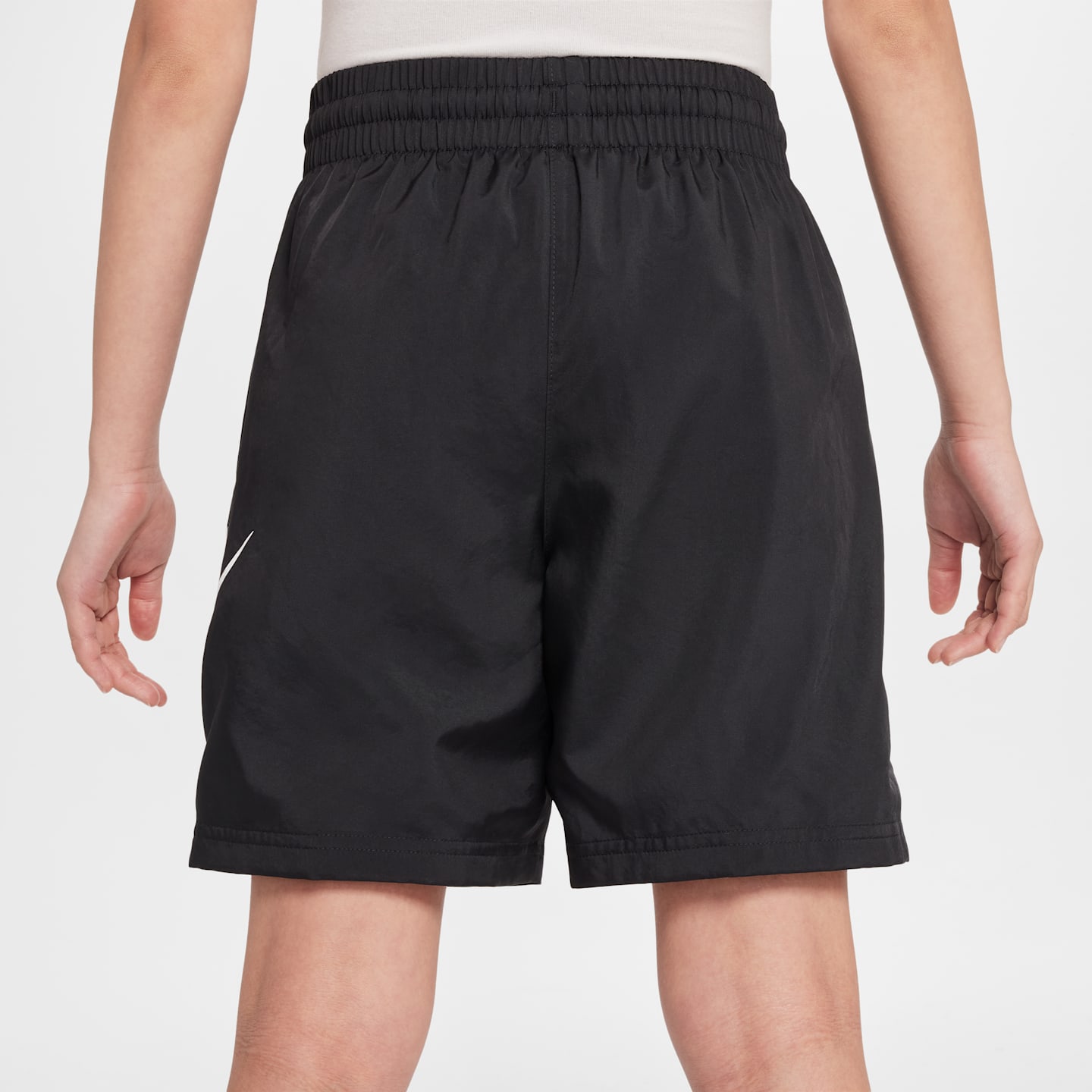 Детские тканые шорты Nike Sportswear Club, цвет: Чёрный / Белый — фото 4