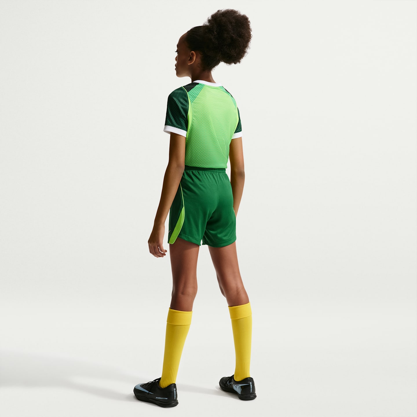 Детские футбольные шорты-реплика Nike Dri-FIT Nigeria 2026 Stadium Home, цвет: Сосновый зелёный / Зелёный — фото 7