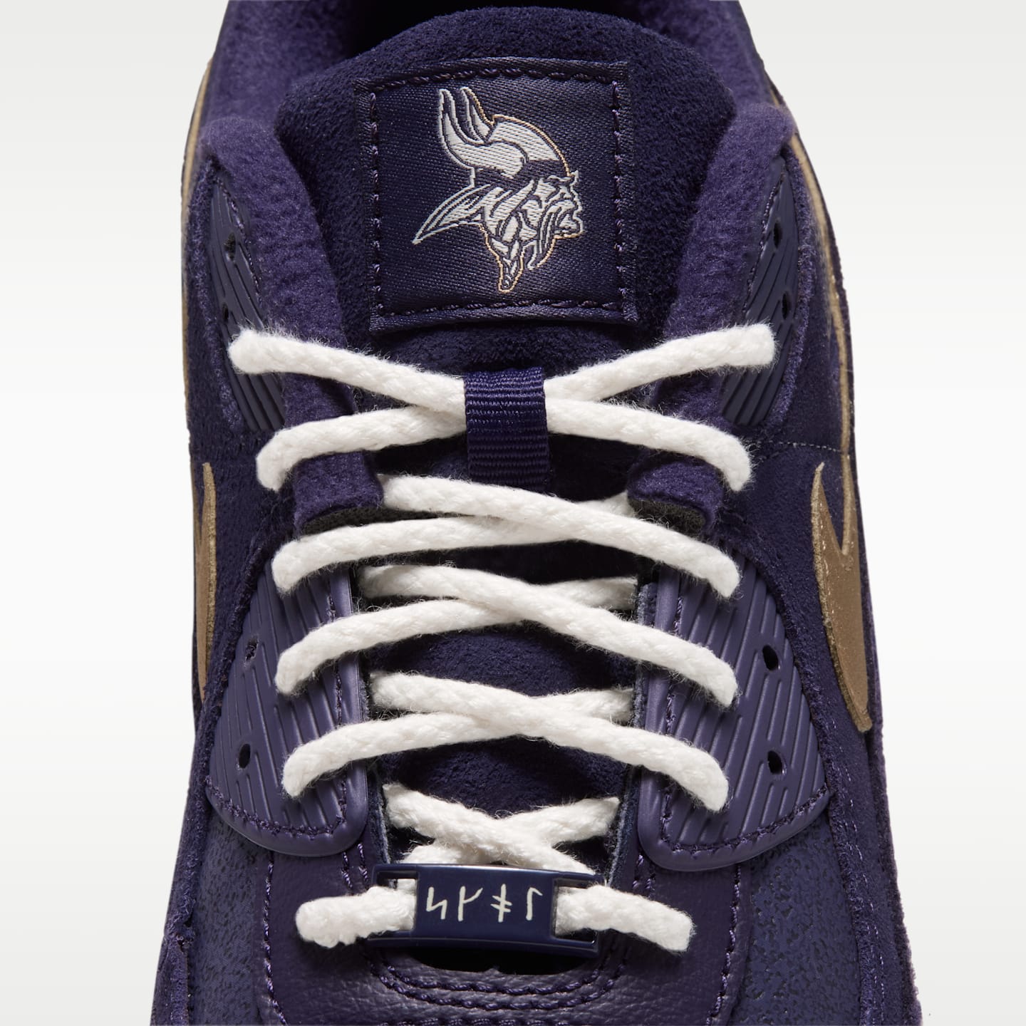 Мужские кроссовки Nike Air Max 90 (Minnesota Vikings) NFL, цвет: Фиолетовый / Бледная слоновая кость — фото 11
