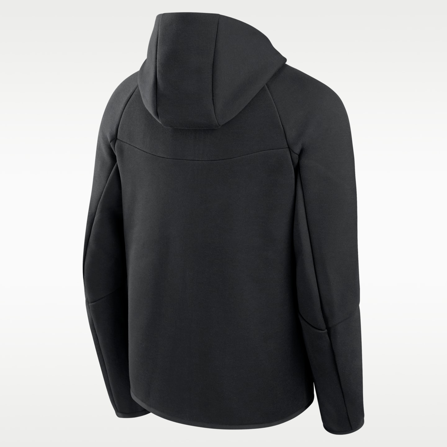 Мужская куртка Nike Michigan Tech Fleece College Full-Zip Hooded, цвет: Чёрный — фото 2