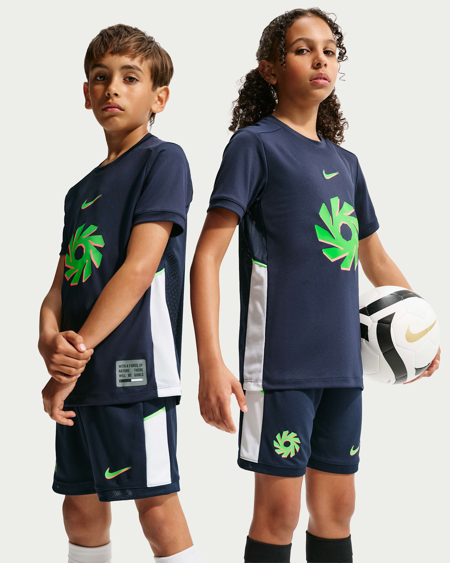 Детский топ Nike Erling Haaland Academy Dri-FIT Soccer Top, цвет: Обсидиановый / Белый — фото 8