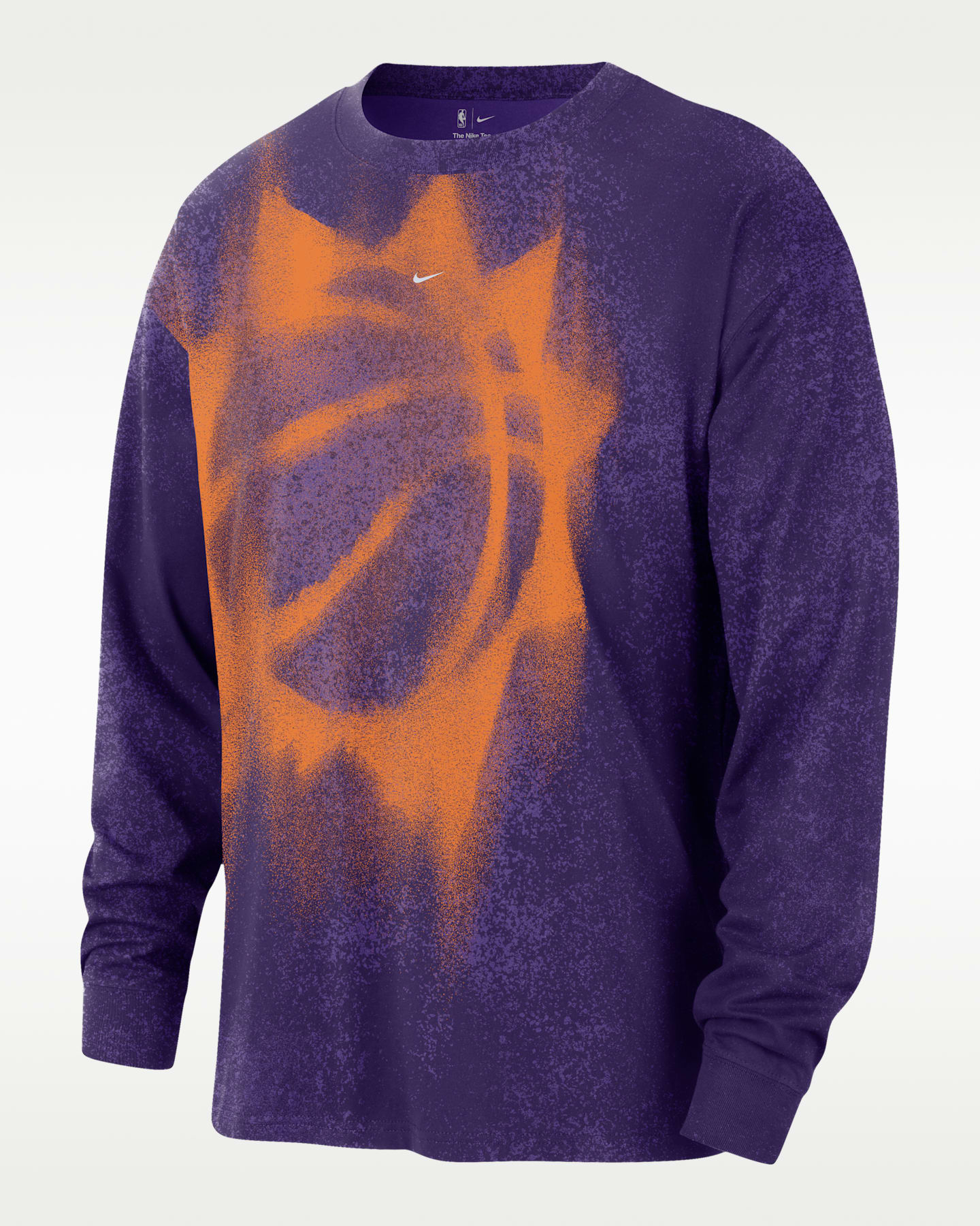 Мужская футболка Nike Phoenix Suns Essential Anthem Long-Sleeve Basketball, цвет: Фиолетовый — фото 3