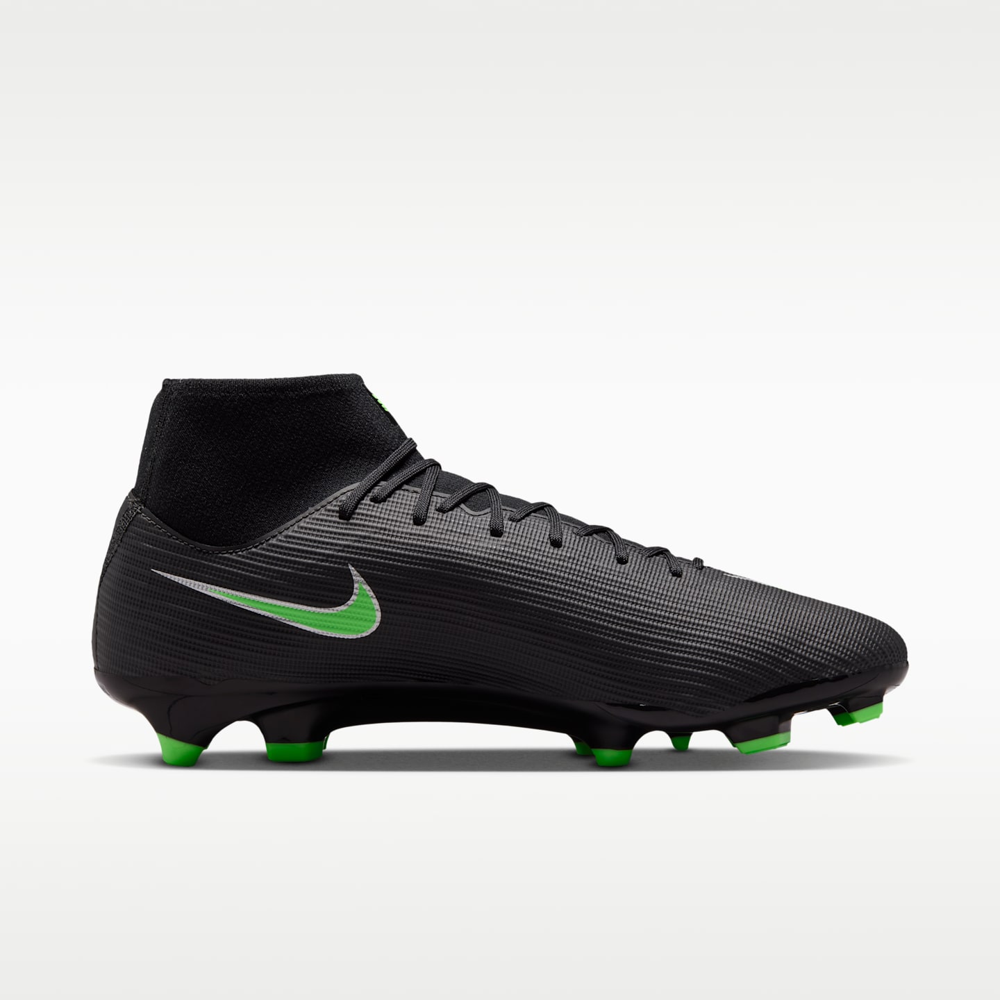 Мужские бутсы Nike Mercurial Superfly 11 Academy Multi-Ground, цвет: Чёрный / Зелёный — фото 3
