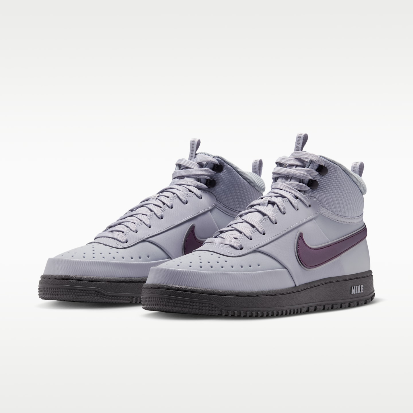 Мужские кроссовки Nike Court Vision Mid SE Winterized, цвет: Волчий серый / Железный серый — фото 5