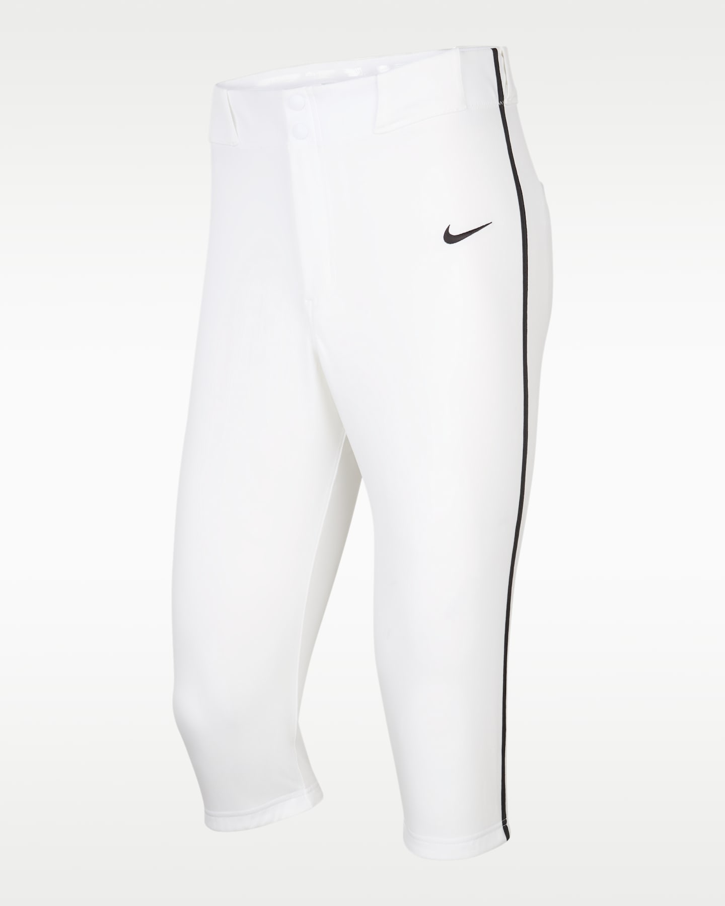 Мужские бейсбольные брюки Nike Vapor Select 2 с высокой посадкой и кантом, цвет: Белый / Чёрный — фото 4
