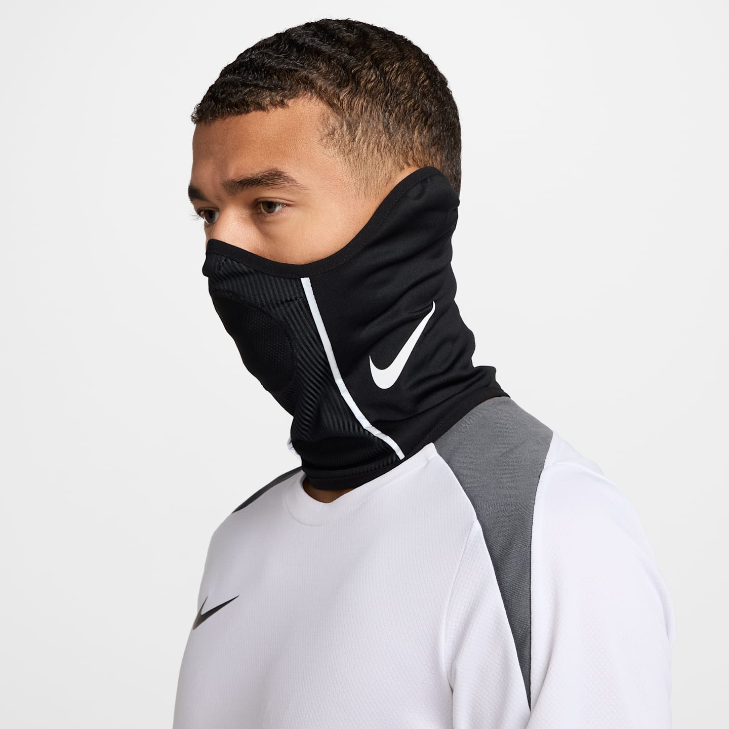 Футбольный снуд Nike Academy Dri-FIT, цвет: Чёрный / Белый — фото 4