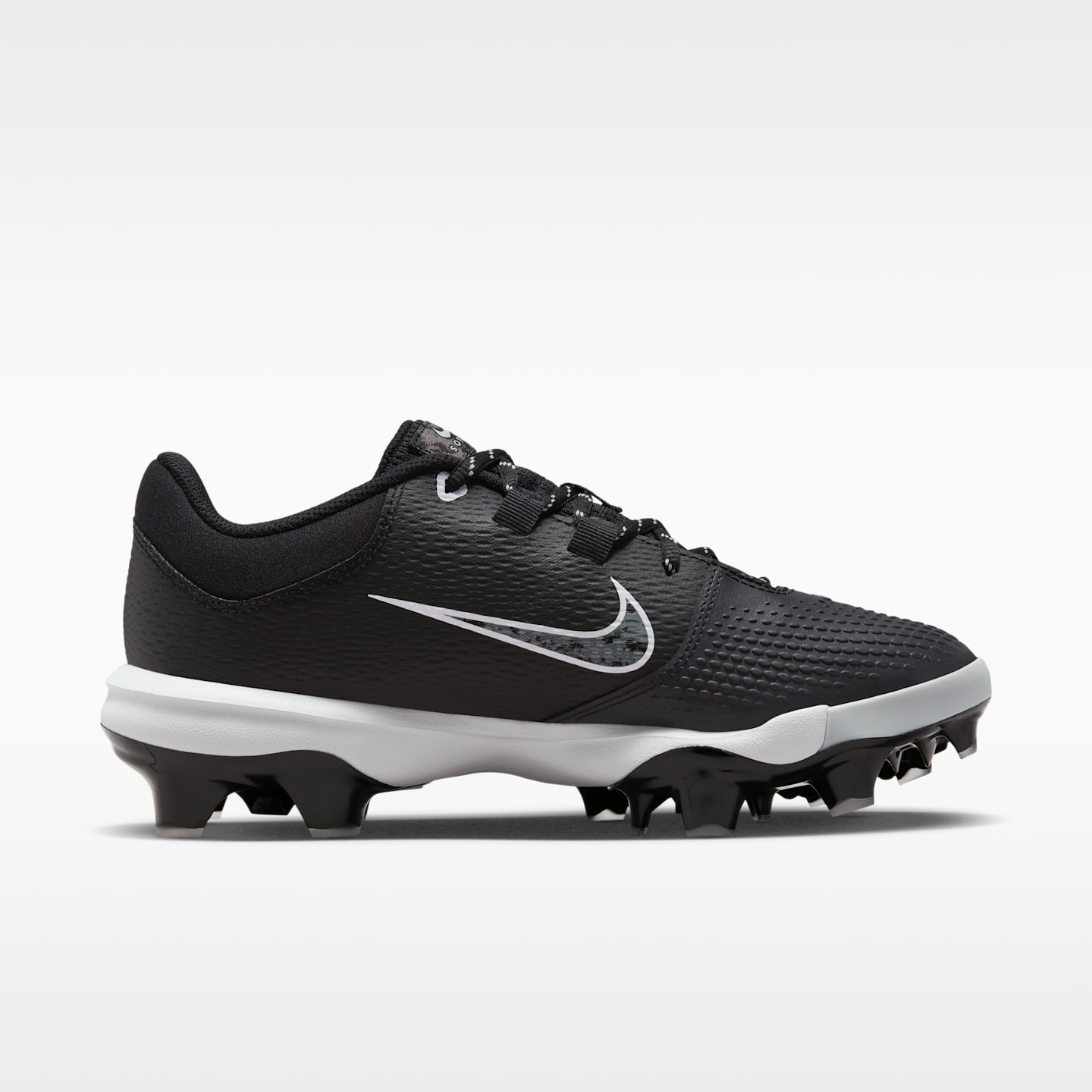 Женские бутсы Nike Hyperdiamond 4 Pro MCS Softball Cleats, цвет: Чёрный / Чистый платиновый — фото 3