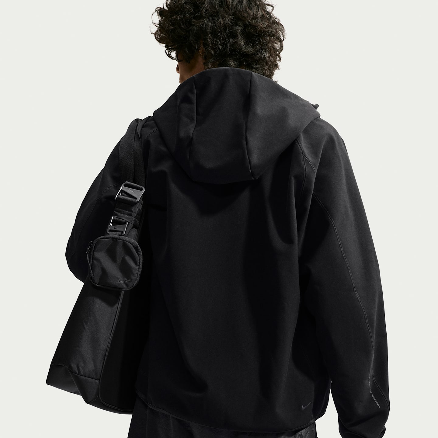 Мужская куртка Nike Tech Loose Therma-FIT Shori Knit, цвет: Чёрный — фото 2