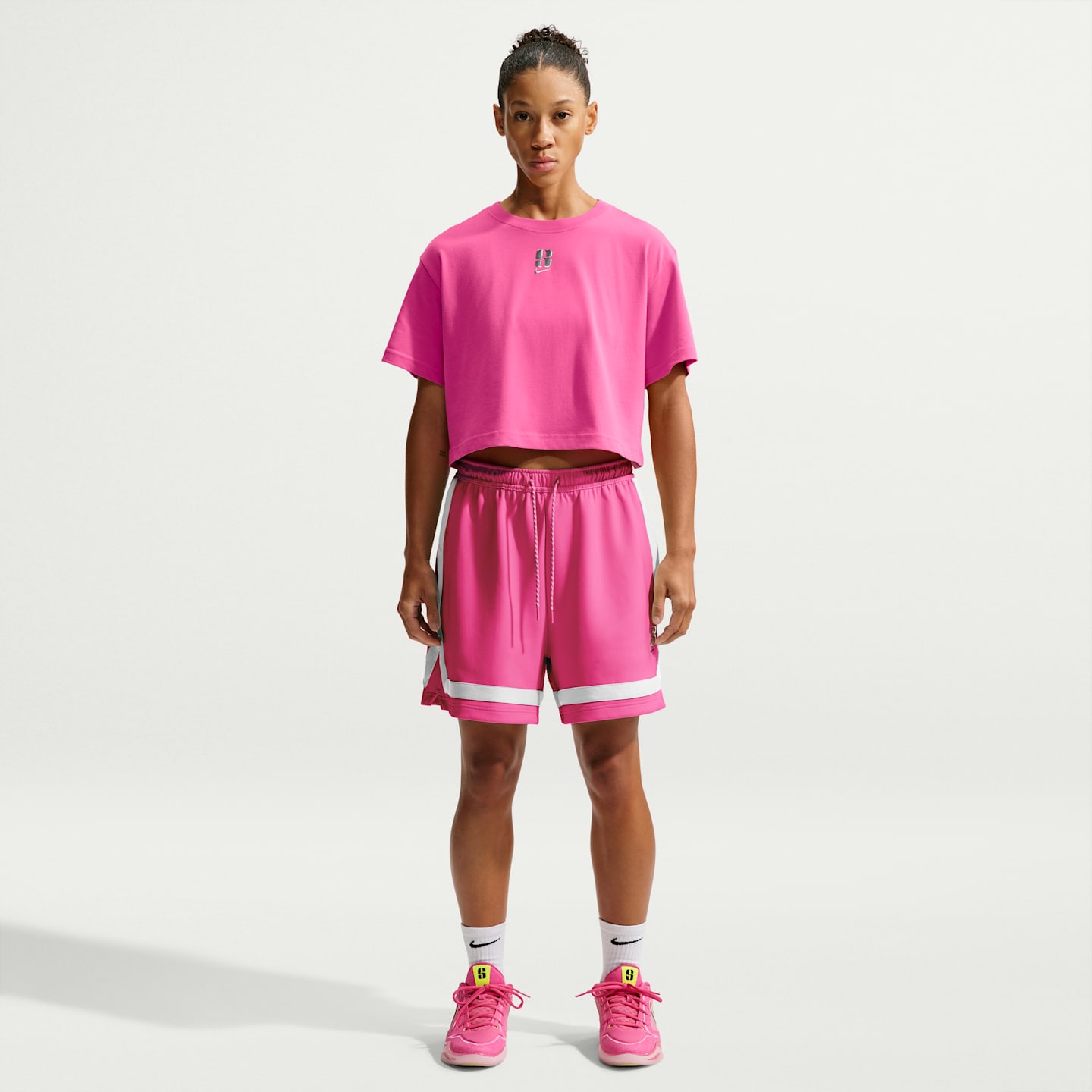 Футболка Nike Sabrina Dri-FIT, цвет: Пустынный розовый — фото 4