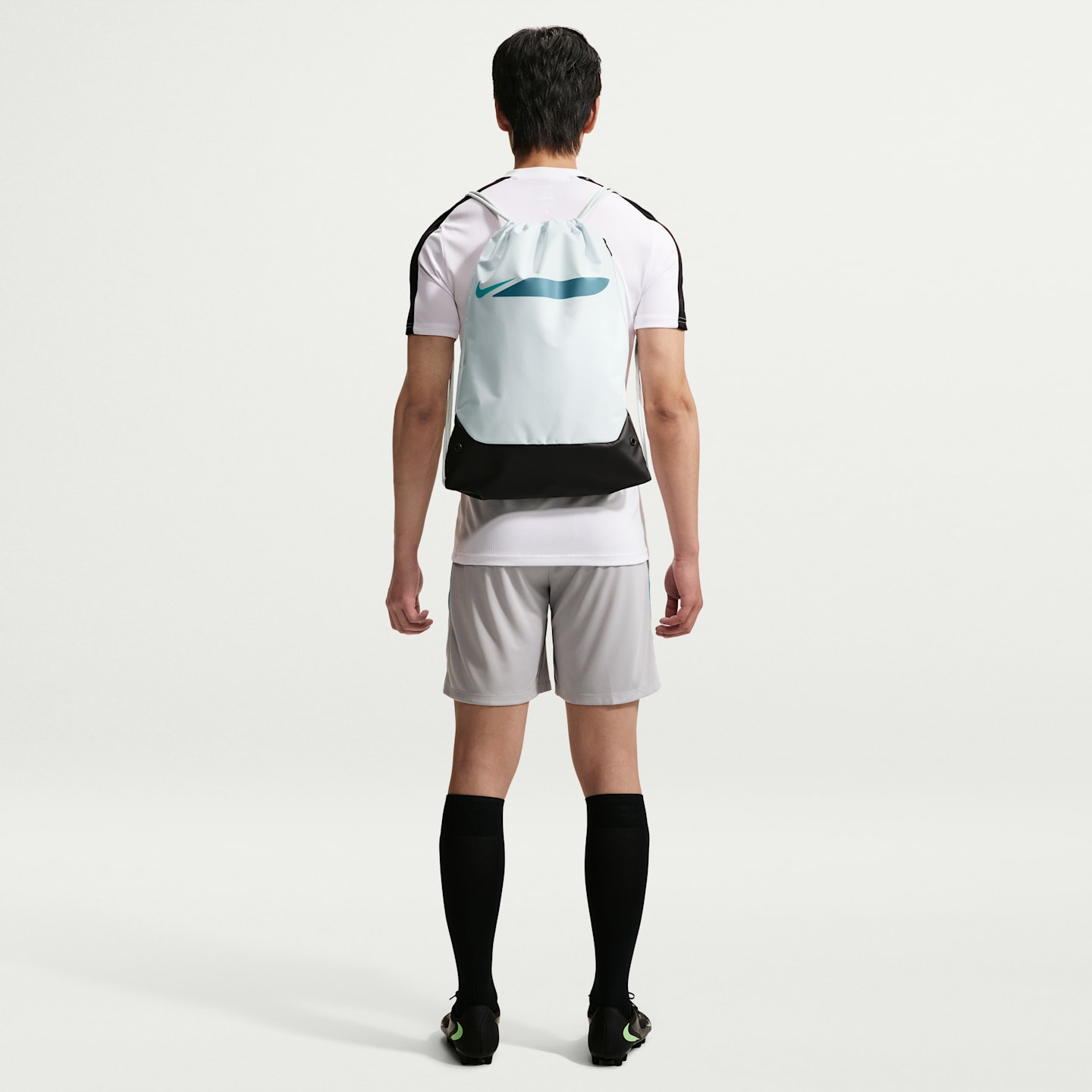 Рюкзак Nike Academy Soccer Gym Sack (18L), цвет: Молочный белый / Синий — фото 7