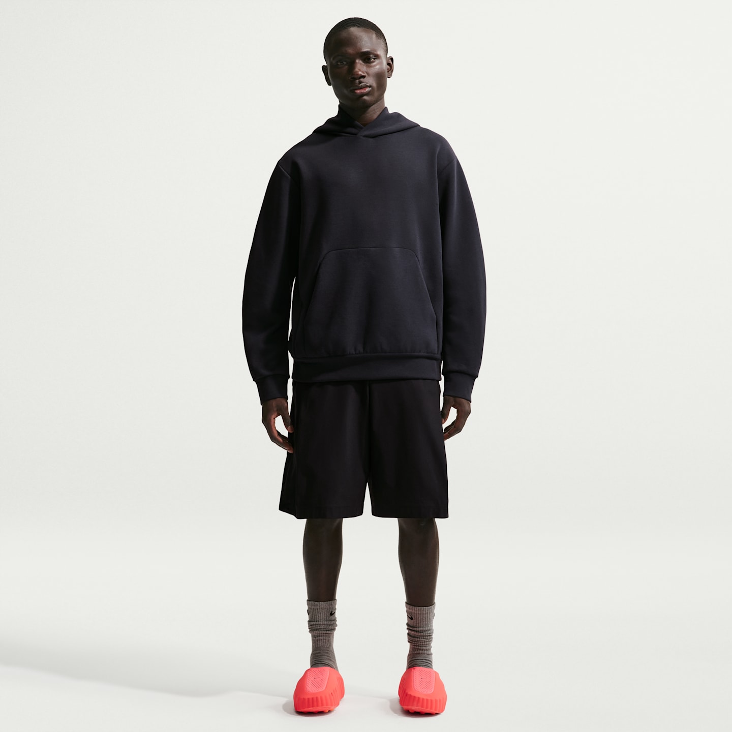Мужское худи Nike 24.7 ImpossiblySoft Dri-FIT, цвет: Чёрный / Серый — фото 4