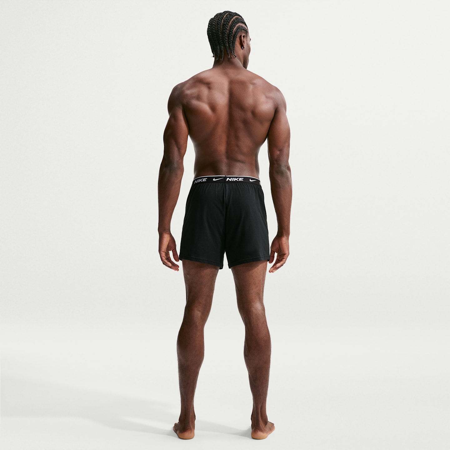Трусы-боксеры Essential для мужчин, хлопок, стрейч, 3 шт. — Nike, цвет: Чёрный — фото 5