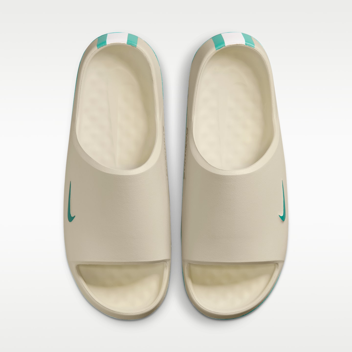 Мужские сандалии Nike Calm (Miami Dolphins) NFL, цвет: Молочный / Белый — фото 5