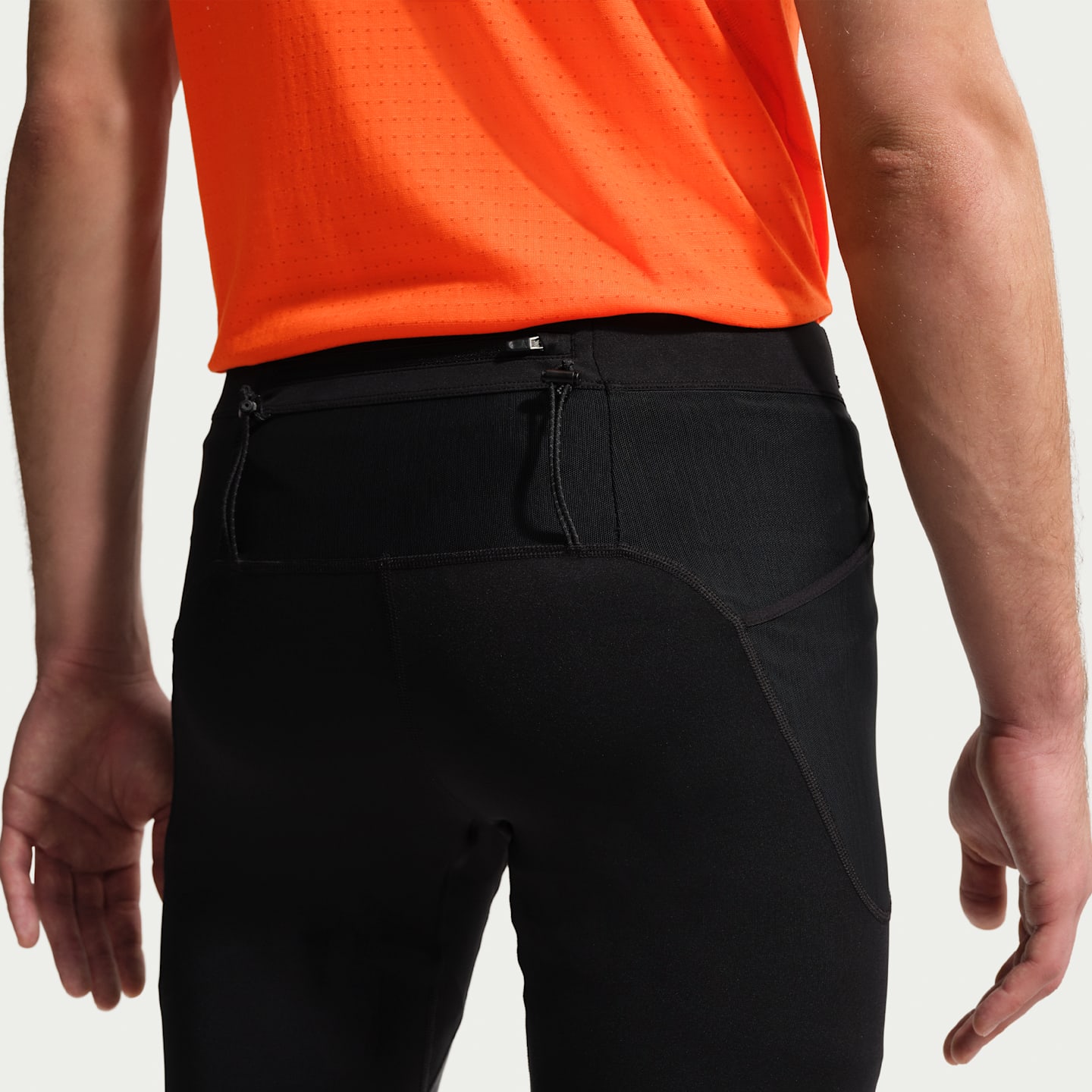 Мужские тайтсы для трейлраннинга Nike ACG Lava Loops Dri-FIT ADV до середины икры, цвет: Чёрный / Снежный белый — фото 3