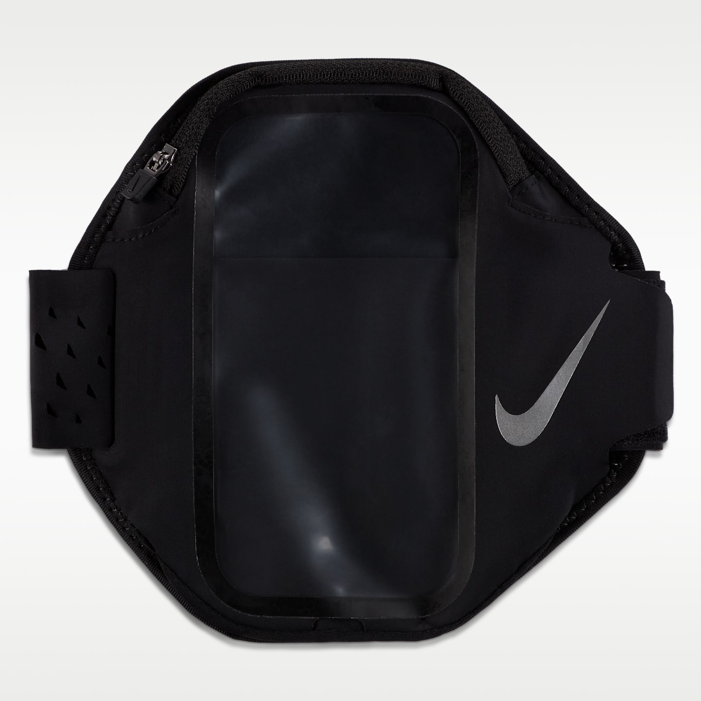 Nike Pocket Arm Band Plus, цвет: Чёрный / Серебряный — фото 1