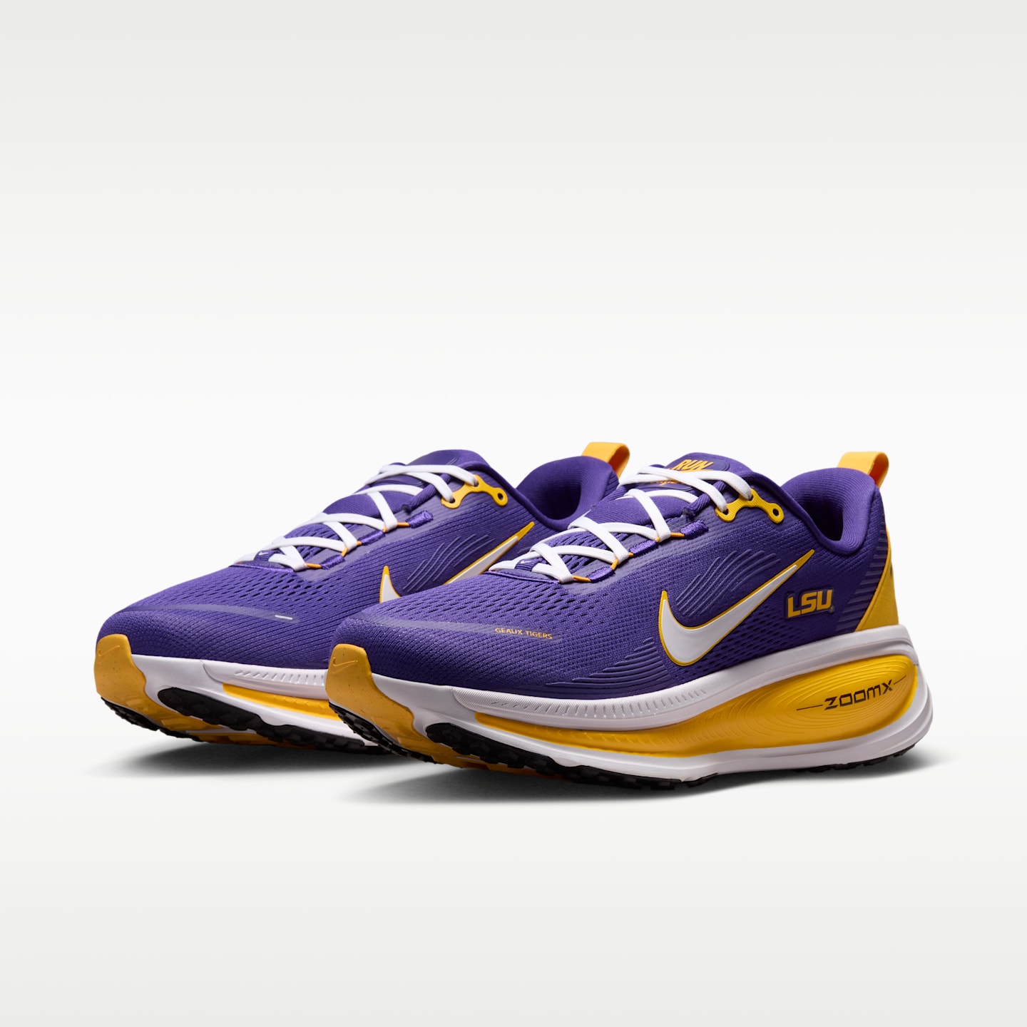 Мужские кроссовки Nike College Vomero 18 (LSU) Road Running, цвет: Фиолетовый / Золотой — фото 5