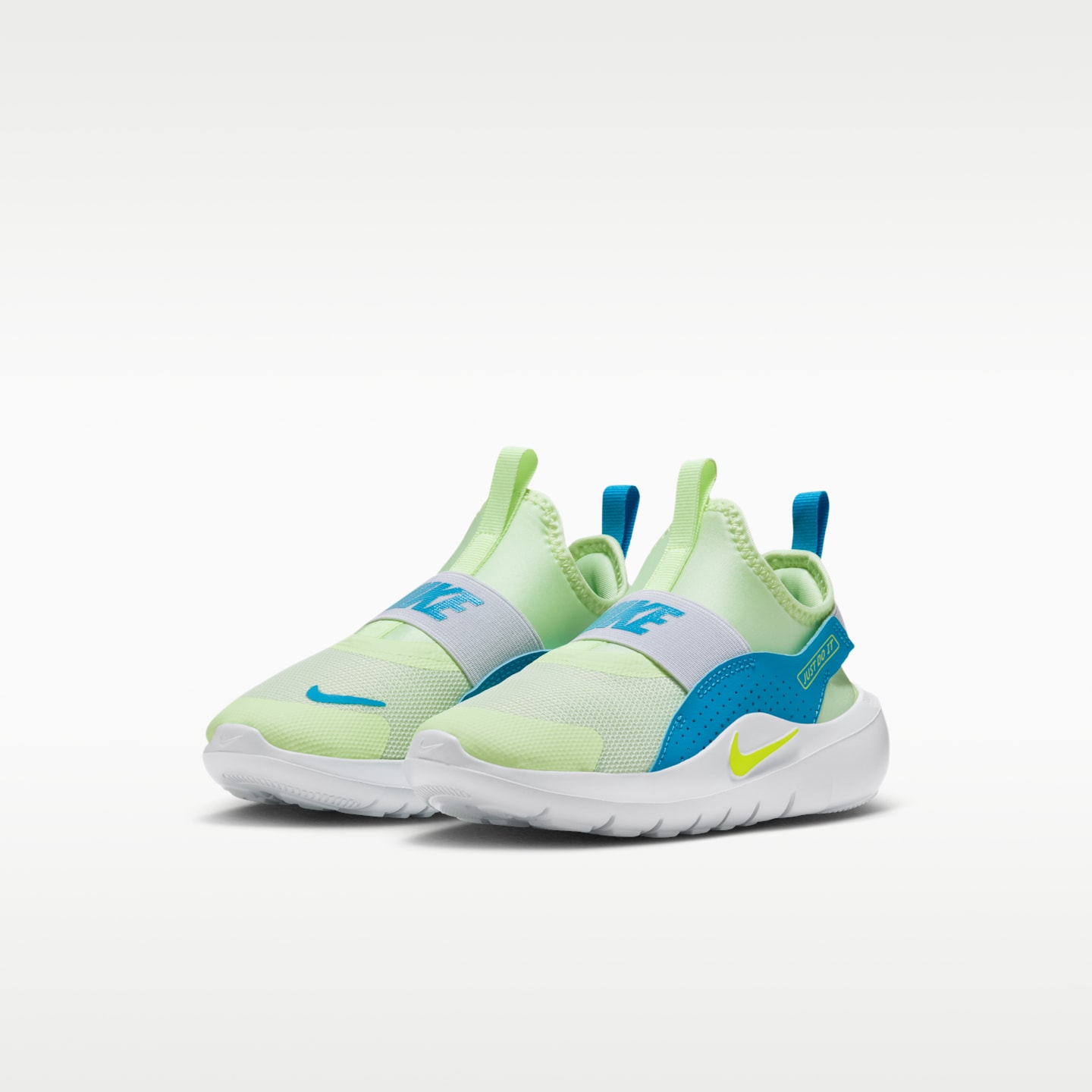 Детские кроссовки Nike Flex Runner 4 Running, цвет: Кислотно-жёлтый / Синий — фото 5