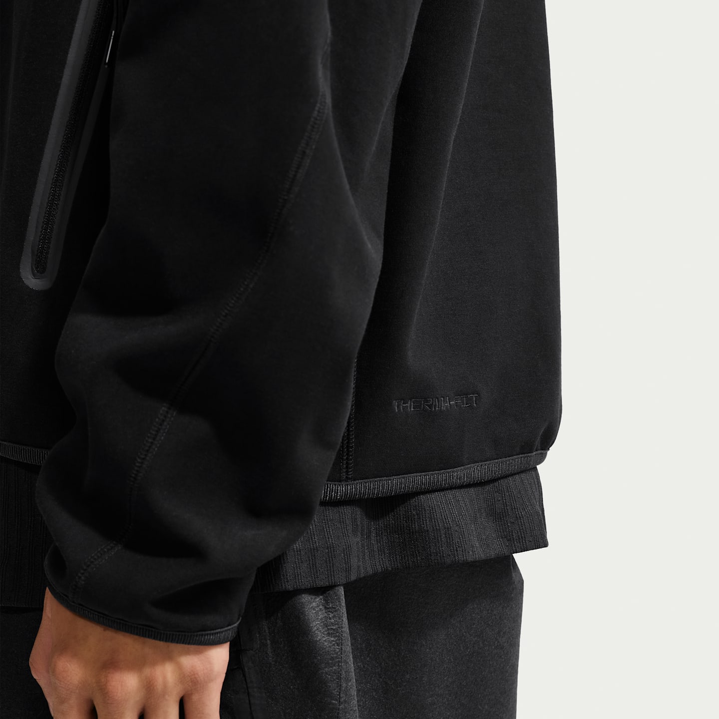 Мужская куртка Nike Tech Loose Therma-FIT Shori Knit, цвет: Чёрный — фото 7