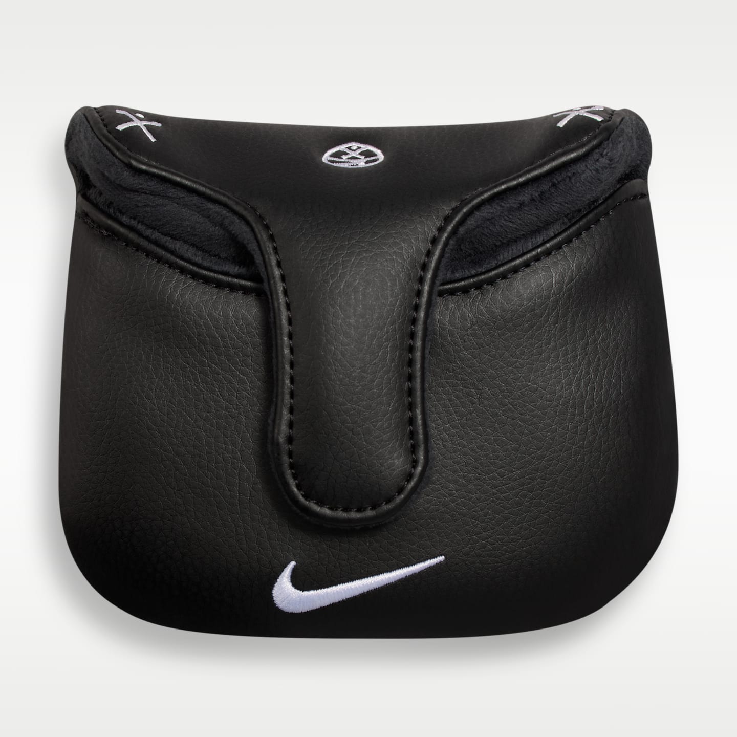 Чехол на клюшку-паттер для гольфа Nike Tour Mallet, цвет: Чёрный / Белый — фото 2