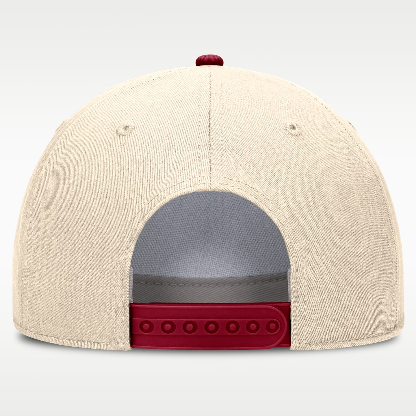 Мужская кепка Nike Alabama Primetime Rope 2-Tone Rise College Adjustable Hat, цвет: Натуральный / Малиновый — фото 2