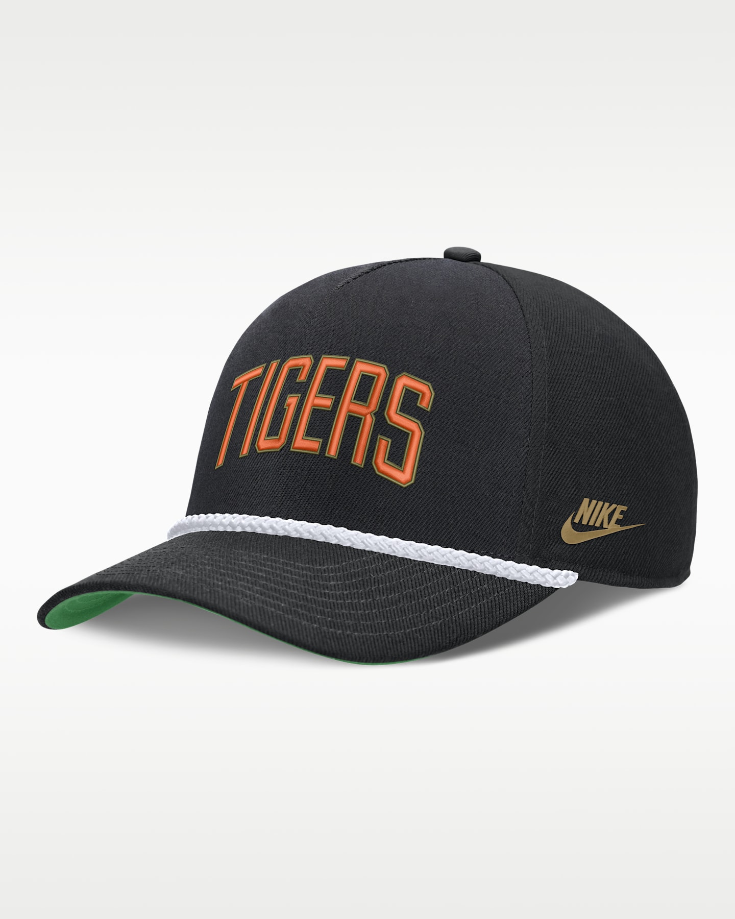 Мужская регулируемая кепка Nike Detroit Tigers Rise MLB, цвет: Чёрный — фото 3