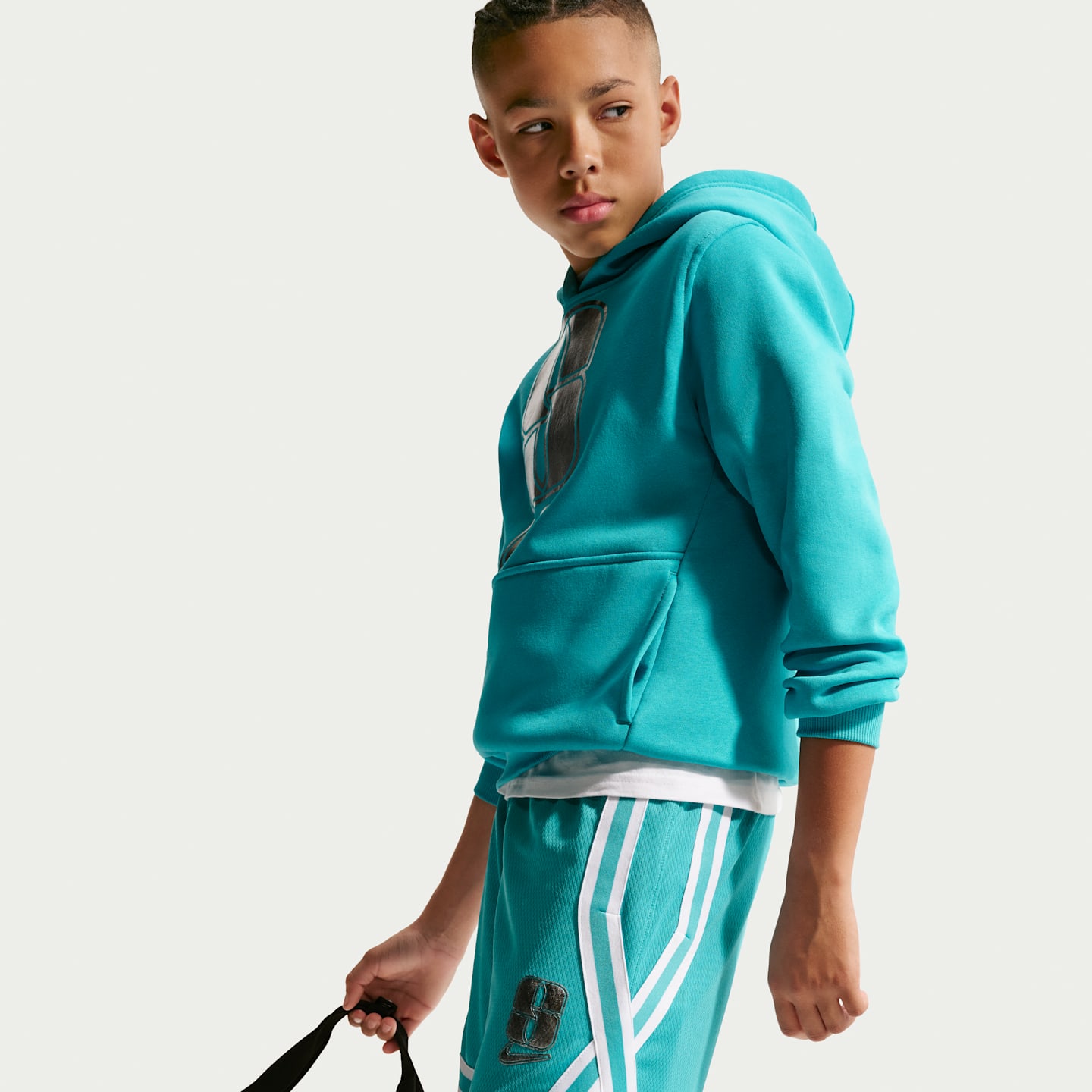 Детские баскетбольные шорты Nike Sabrina Crossover Dri-FIT, цвет: Белый — фото 4
