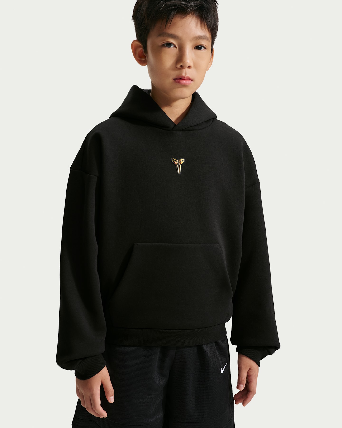 Детское худи Nike Kobe Therma-FIT Pullover, цвет: Чёрный — фото 6