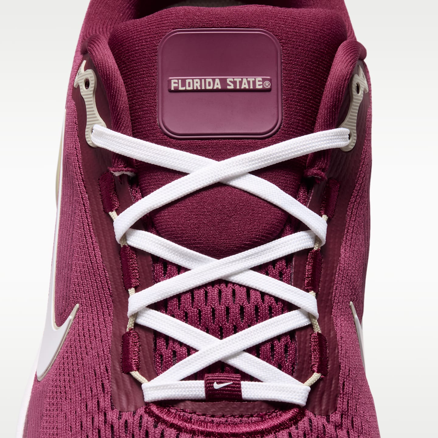 Мужские кроссовки Nike College Vomero 18 (Florida State) Road Running, цвет: Малиновый / Золотой — фото 9
