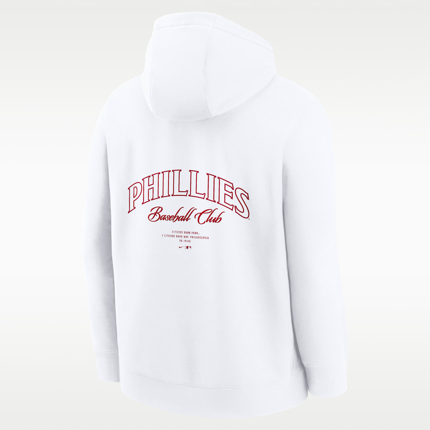 Мужская худи Nike Philadelphia Phillies Minimal Club MLB, цвет: Белый — фото 2