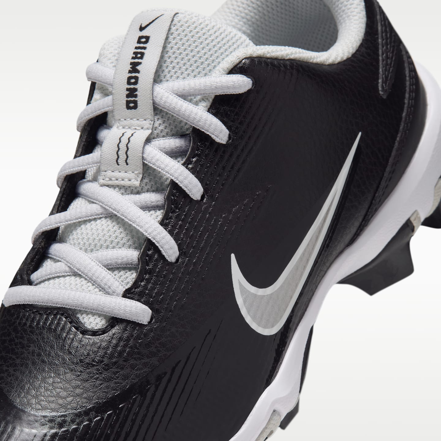 Детские бутсы Nike Diamond Clutch Softball Cleats, цвет: Чёрный / Белый — фото 8