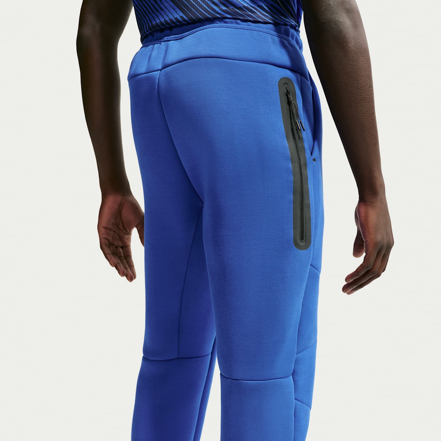 Мужские футбольные джоггеры Nike FFF Tech Fleece, цвет: Королевский синий / Медный — фото 3